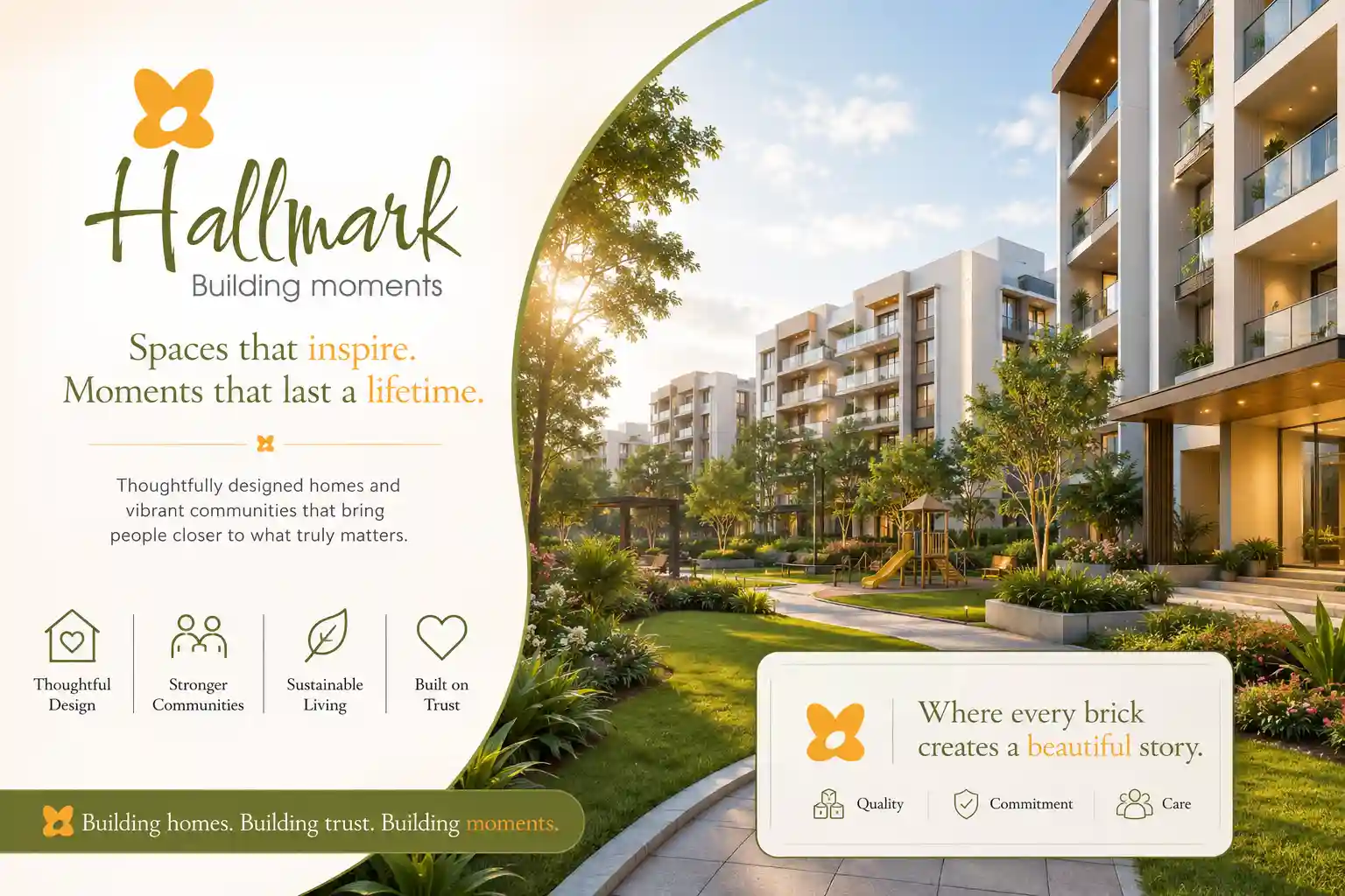 Hallmark Builders Official Logo for Kollur Hyderabad Projects