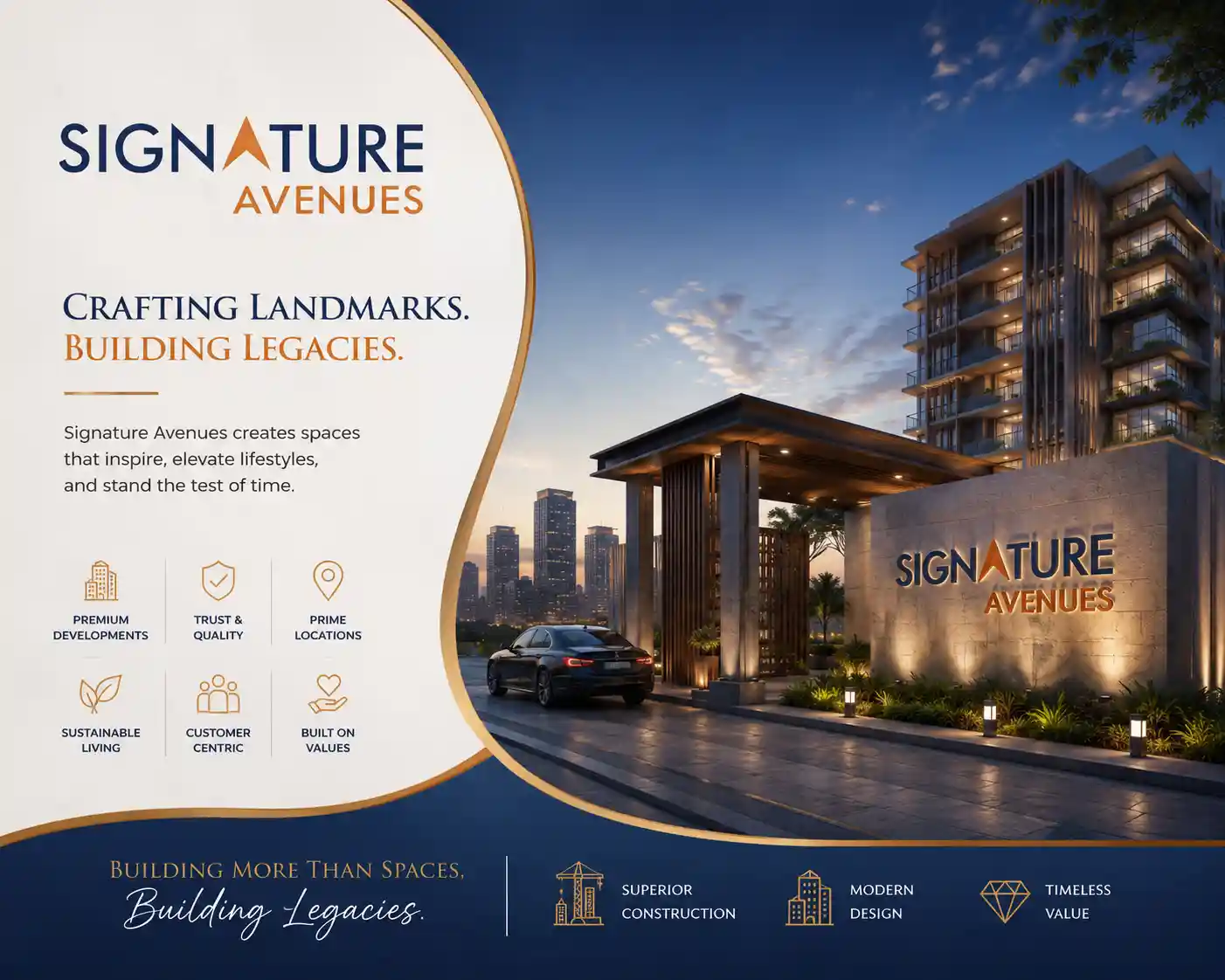 Signature Avenues Official Logo for Kollur Hyderabad Projects